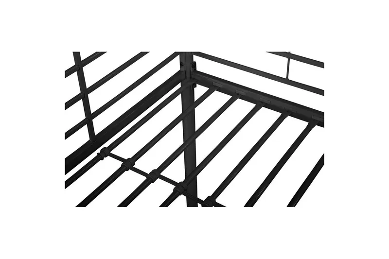 Hög säng Clove Svart - Svart - Products - Möbler - Barnmöbler - Barnsäng & juniorsäng - Loftsäng barn