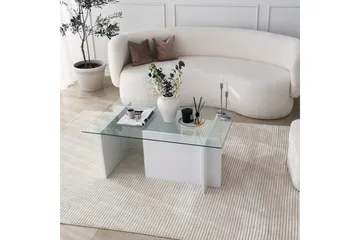 Almasi Soffbord 105x40x105 cm - Vit - Products - Möbler - Bord & matgrupp - Soffbord