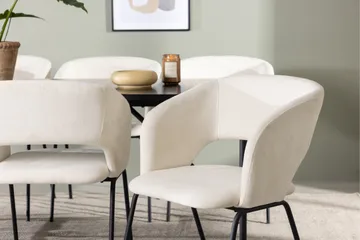 Astrid Matgrupp 200 cm Rektangulär med 6 Day stolar - Svart - Products - Möbler - Bord & matgrupp - Matgrupp