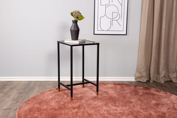 Dipp Sängbord 40 cm Marmormönster - Glas/Svart/Grå - Products - Möbler - Bord & matgrupp - Avlastningsbord & sidobord - Sängbord & nattduksbord