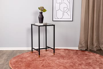 Dipp Sängbord 40 cm Marmormönster - Glas/Svart/Grå - Products - Möbler - Bord & matgrupp - Avlastningsbord & sidobord - Sängbord & nattduksbord