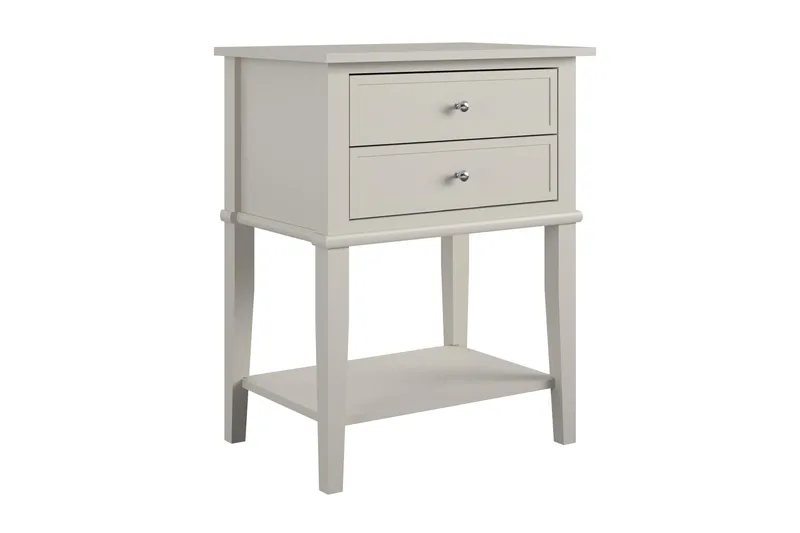 Franklin Sidobord 56x39 cm Beige - Queer Eye - Products - Möbler - Bord & matgrupp - Avlastningsbord & sidobord - Brickbord & småbord