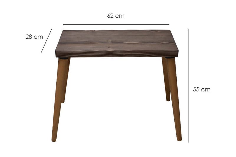 Hermanito Sidobord 62x52x62 cm - Brun - Products - Möbler - Bord & matgrupp - Avlastningsbord & sidobord - Satsbord