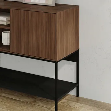 Kenvor Konsol 180x80x40 cm - Milano Walnut, Wood Black, Black - Products - Möbler - Bord & matgrupp - Avlastningsbord & sidobord - Konsolbord & hallbord
