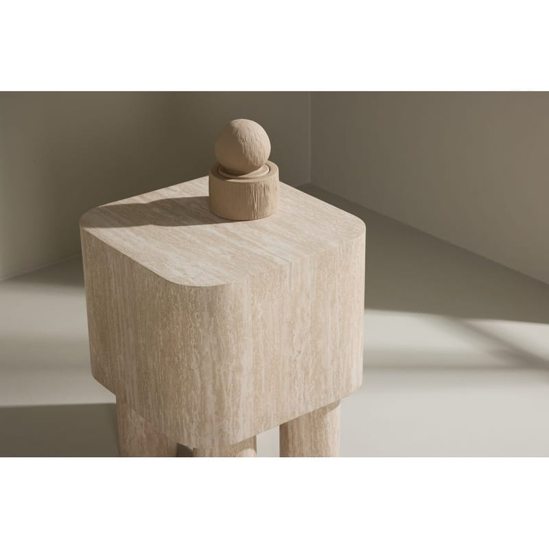 Klirou Sidobord 40 cm - Beige - Products - Möbler - Bord & matgrupp - Avlastningsbord & sidobord - Brickbord & småbord