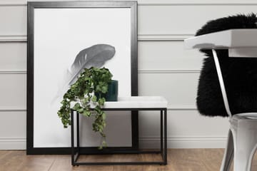 Kungshult Sidobord 60 cm - Vit/Svart - Products - Möbler - Bord & matgrupp - Avlastningsbord & sidobord - Brickbord & småbord