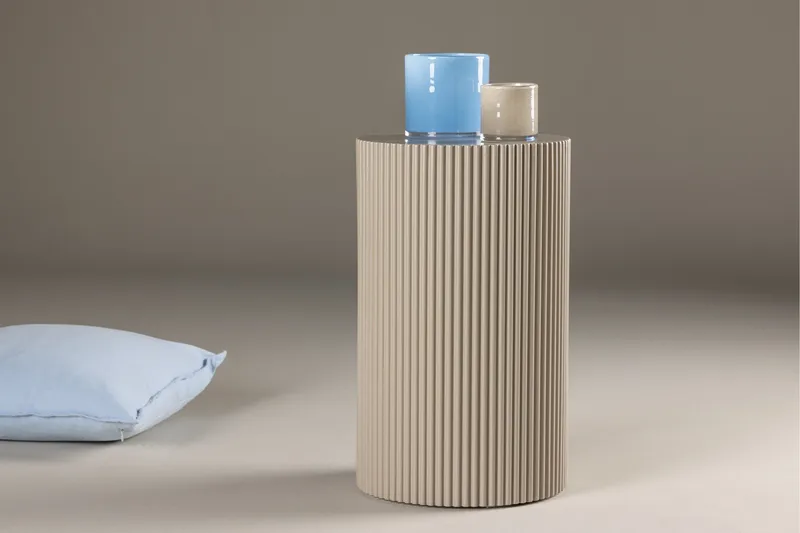 Lenox Sidobord 50 cm - Beige - Products - Möbler - Bord & matgrupp - Avlastningsbord & sidobord - Piedestal & blompiedestal