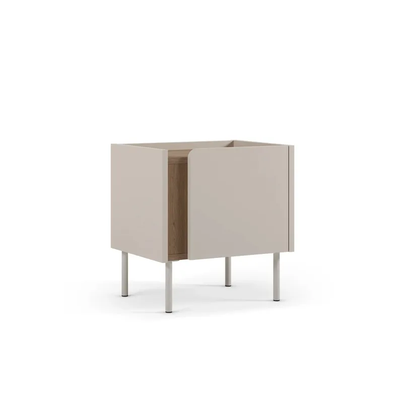 Lomar Nattduksbord 45,5x47,8x35 cm - Naturlig ek, sandsten - Products - Möbler - Bord & matgrupp - Avlastningsbord & sidobord - Sängbord & nattduksbord