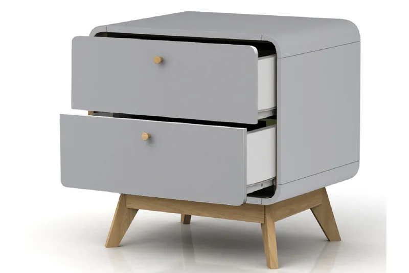 Olivet Sängbord 51 cm - Grå - Products - Möbler - Bord & matgrupp - Avlastningsbord & sidobord - Sängbord & nattduksbord