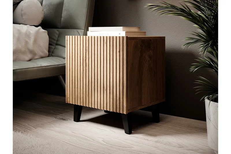 Sängbord 2-pack - Svart|Ek - Products - Möbler - Bord & matgrupp - Avlastningsbord & sidobord - Sängbord & nattduksbord