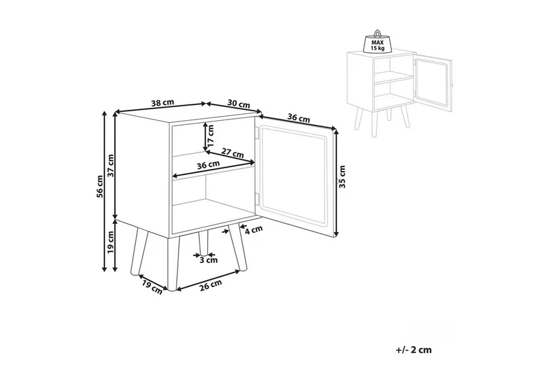 Sängbord Almo - Products - Möbler - Bord & matgrupp - Avlastningsbord & sidobord - Sängbord & nattduksbord
