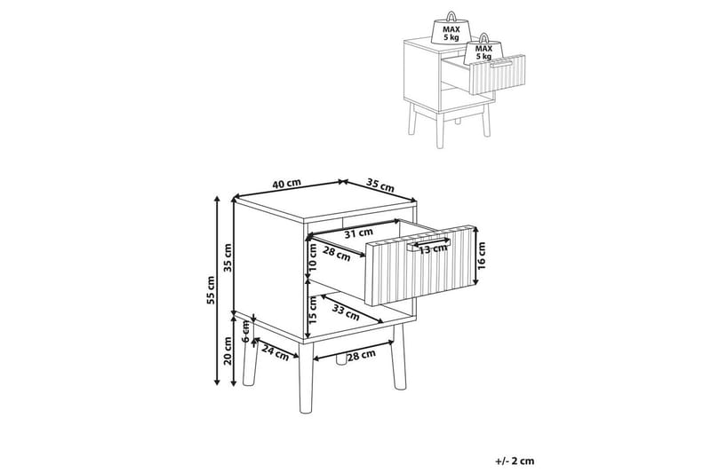 Sängbord Lynwood - Products - Möbler - Bord & matgrupp - Avlastningsbord & sidobord - Sängbord & nattduksbord