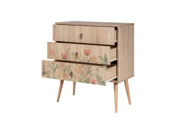 Bertoaria Sängbord 80x40 cm Brun - Hanah Home - Products - Möbler - Bord & matgrupp - Avlastningsbord & sidobord - Sängbord & nattduksbord