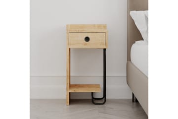 Sirius Sängbord 32x30 cm Ljusbrun - Hanah Home - Products - Möbler - Bord & matgrupp - Avlastningsbord & sidobord - Sängbord & nattduksbord