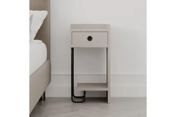 Sirius Sängbord 32x30 cm Ljusbrun - Hanah Home - Products - Möbler - Bord & matgrupp - Avlastningsbord & sidobord - Sängbord & nattduksbord