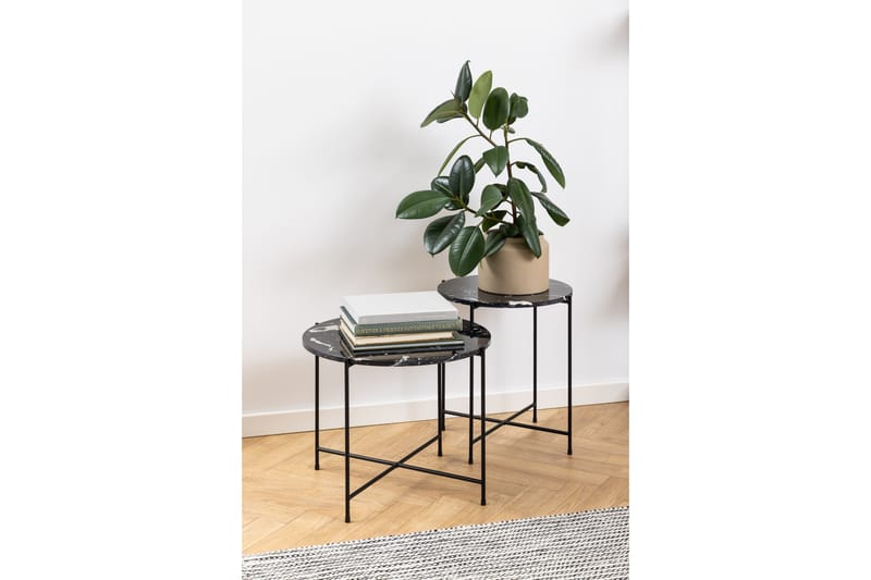Sakchan Sidobord 42 cm Rund - Svart - Products - Möbler - Bord & matgrupp - Avlastningsbord & sidobord - Brickbord & småbord