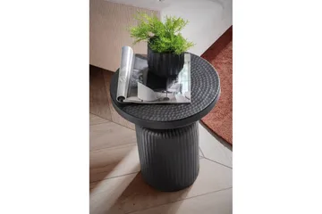 Sido bord Wohnling Metall Rund 40 cm Svart Hamrad Look Industriell - Products - Möbler - Bord & matgrupp - Avlastningsbord & sidobord - Brickbord & småbord