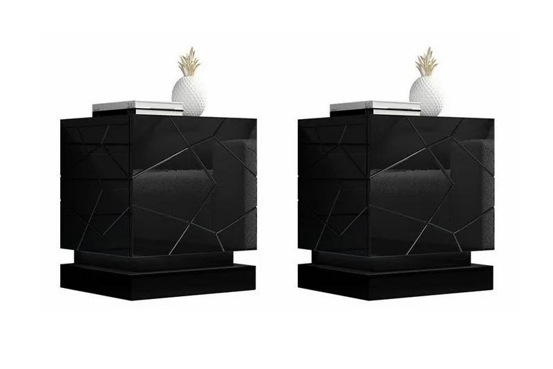 Strontian Sängbord 46 cm Scandinavian Choice Black