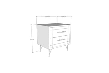 Sumar Sängbord 50 cm - Ek - Products - Möbler - Bord & matgrupp - Avlastningsbord & sidobord - Sängbord & nattduksbord