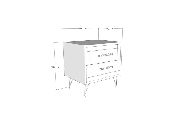 Sumar Sängbord 50 cm - Ek - Products - Möbler - Bord & matgrupp - Avlastningsbord & sidobord - Sängbord & nattduksbord