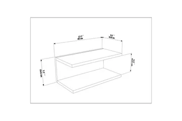 Torvic Sängbord 45 cm - Vit - Products - Möbler - Bord & matgrupp - Avlastningsbord & sidobord - Sängbord & nattduksbord