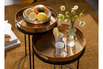 Wilhem Sidobord 33 cm Rund - Guld - Products - Möbler - Bord & matgrupp - Avlastningsbord & sidobord - Brickbord & småbord