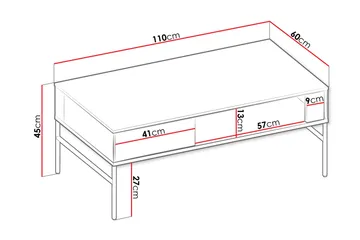 Basici Soffbord 110 cm - Brun - Products - Möbler - Bord & matgrupp - Soffbord