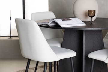 Bootcut Matgrupp 110 cm Rund med 4 Night stolar - Svart - Products - Möbler - Bord & matgrupp - Matgrupp