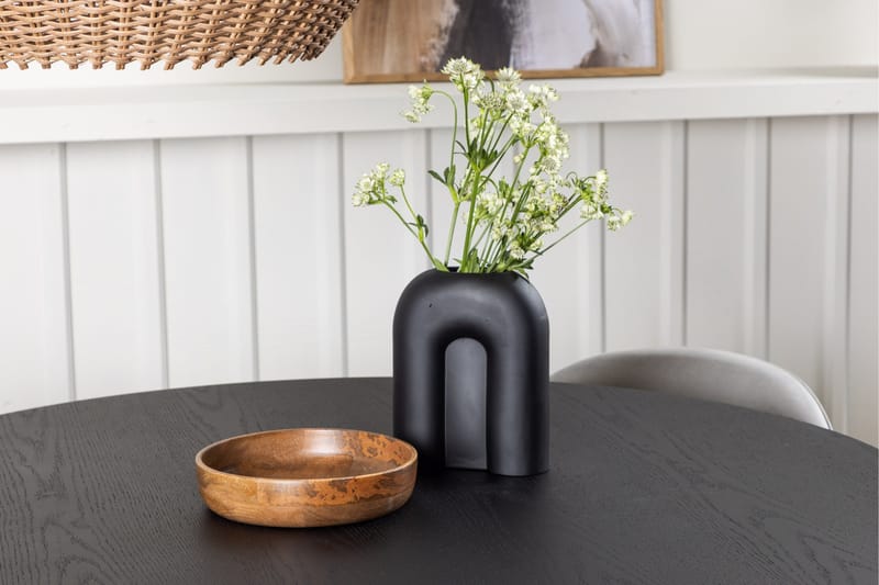 Bootcut Matgrupp 110 cm Rund med 4 Velvet stolar - Svart - Products - Möbler - Bord & matgrupp - Matgrupp