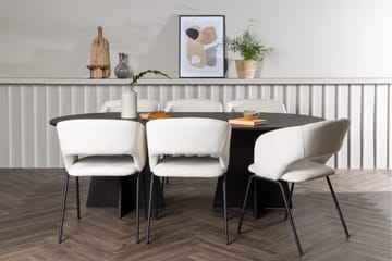 Bootcut Matgrupp 230 cm Oval med 6 Day stolar - Svart - Products - Möbler - Bord & matgrupp - Matgrupp