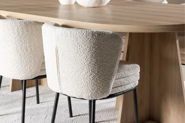 Bootcut Matgrupp 230 cm Rektangulär med 6 Agnes stolar - Whitewash/Vit - Products - Möbler - Bord & matgrupp - Matgrupp