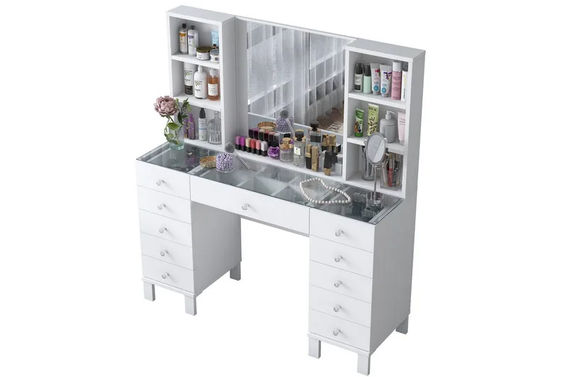 Ceylon Sminkbord 120 cm - Vit - Products - Möbler - Bord & matgrupp - Sminkbord & toalettbord