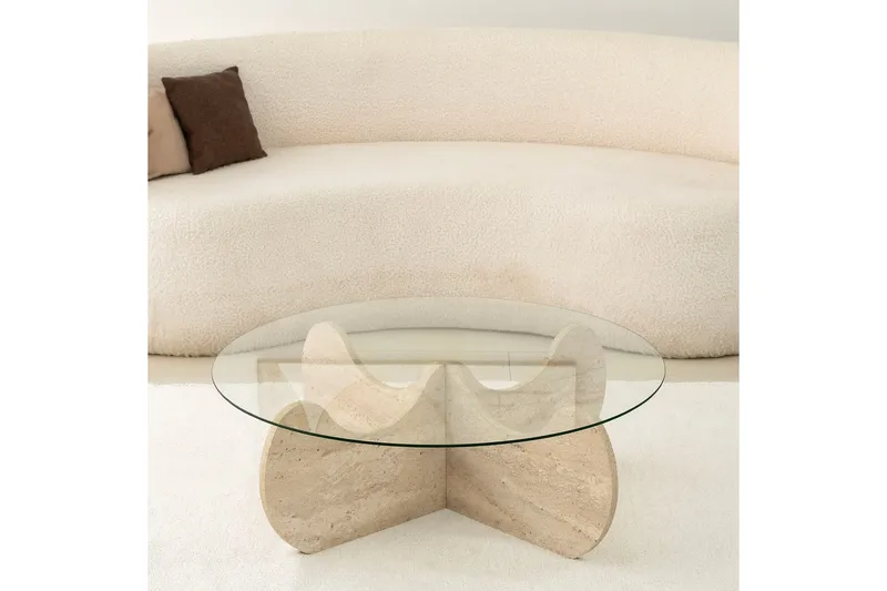 Chaino Soffbord 90 cm - Beige - Products - Möbler - Bord & matgrupp - Soffbord