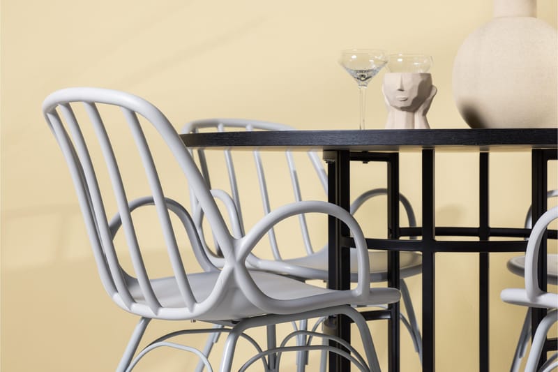 Copenhagen Matgrupp 115 cm Rund med 4 Dyrön stolar - Svart - Products - Möbler - Bord & matgrupp - Matgrupp