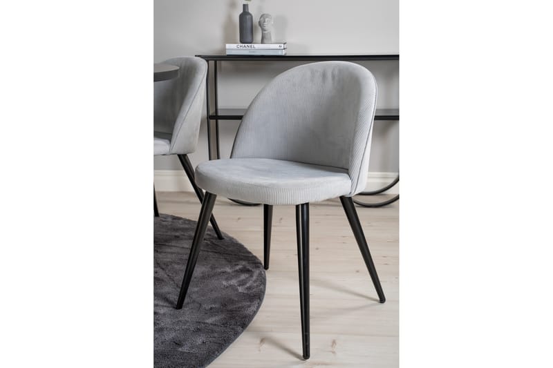 Copenhagen Matgrupp med 6 Valerie Matstolar Manchester Grå/S - Furniture Fashion - Products - Möbler - Bord & matgrupp - Matgrupp