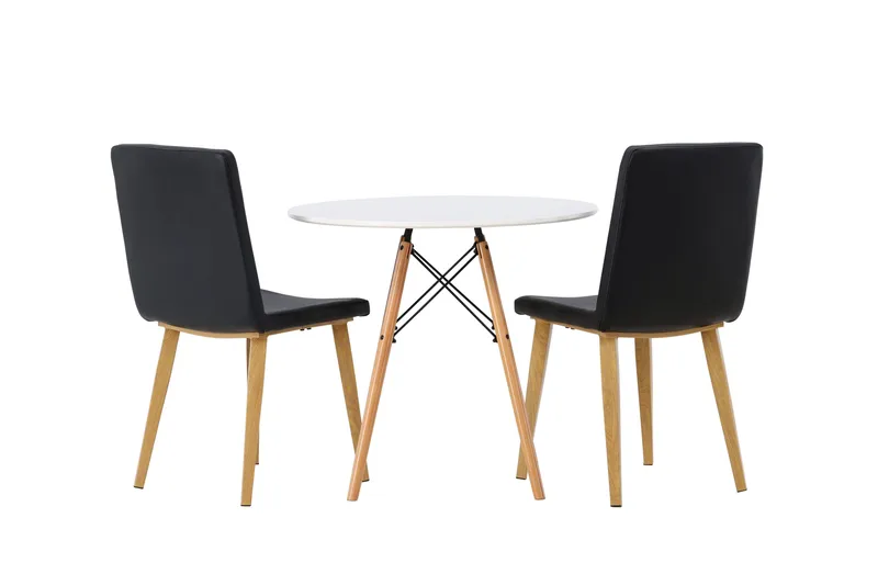 Danburi Matgrupp 60 cm Rund med 2 Today stolar - Svart - Products - Möbler - Bord & matgrupp - Matgrupp