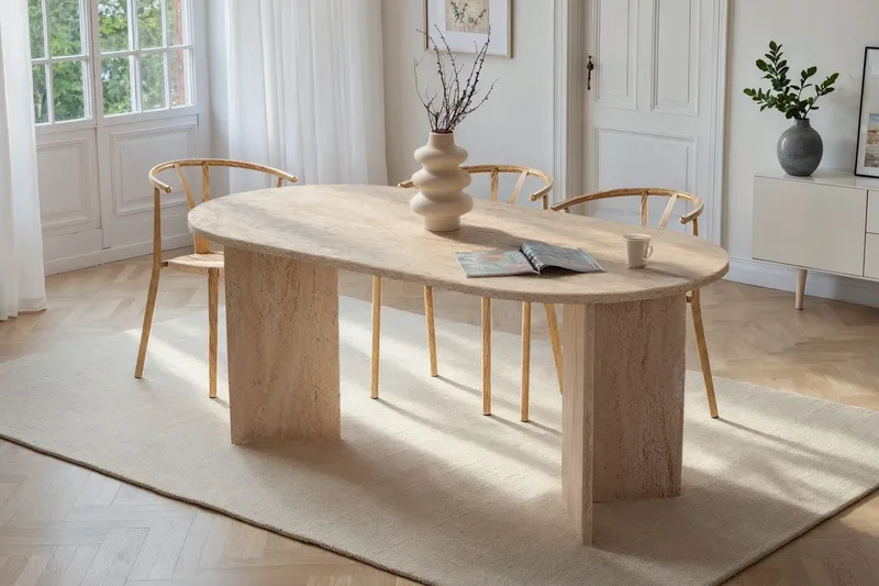 Dano Matbord 180 cm Oval - Taupe - Products - Möbler - Bord & matgrupp - Matbord & köksbord