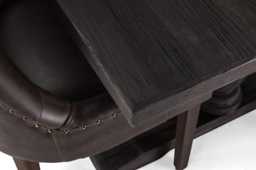 Dijon Matgrupp 200 cm med 6 Tuva Fåtölj - Vintage Trä / Brun Pu - Products - Möbler - Bord & matgrupp - Matgrupp