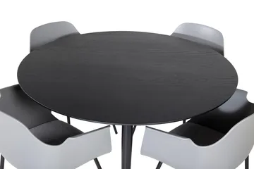 Dipp Matgrupp 115 cm Rund med 4 Comfort stolar - Svart/Guld - Products - Möbler - Bord & matgrupp - Matgrupp