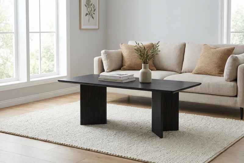 Edda Soffbord Rektangulär 120 cm - Svartlaserad ek - Products - Möbler - Bord & matgrupp - Soffbord