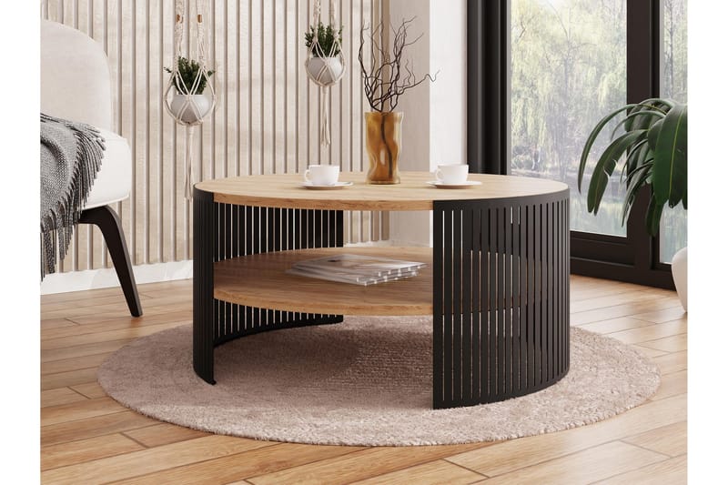 Friend Soffbord 75 cm - Svart/Beige - Products - Möbler - Bord & matgrupp - Soffbord