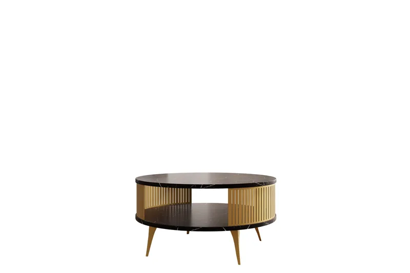 Galia Soffbord 75 cm - Guld/Svart - Products - Möbler - Bord & matgrupp - Soffbord