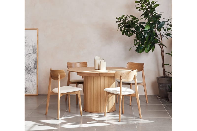 Gethin Matbord 120 cm Rund - Beige - Products - Möbler - Bord & matgrupp - Matbord & köksbord