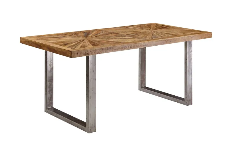 Gulshan Matbord 200 cm, Brun/Silver