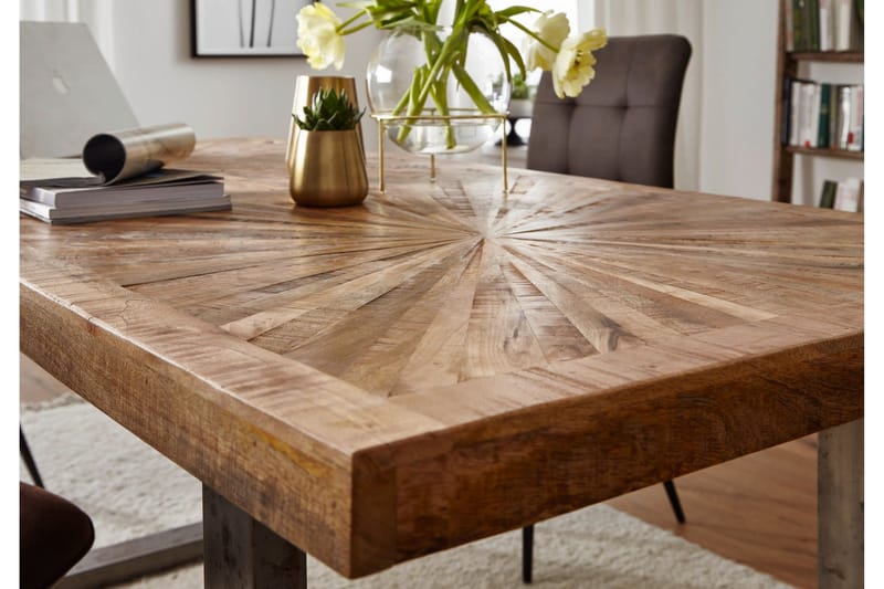 Gulshan Matbord 200 cm - Brun/Silver - Products - Möbler - Bord & matgrupp - Matbord & köksbord
