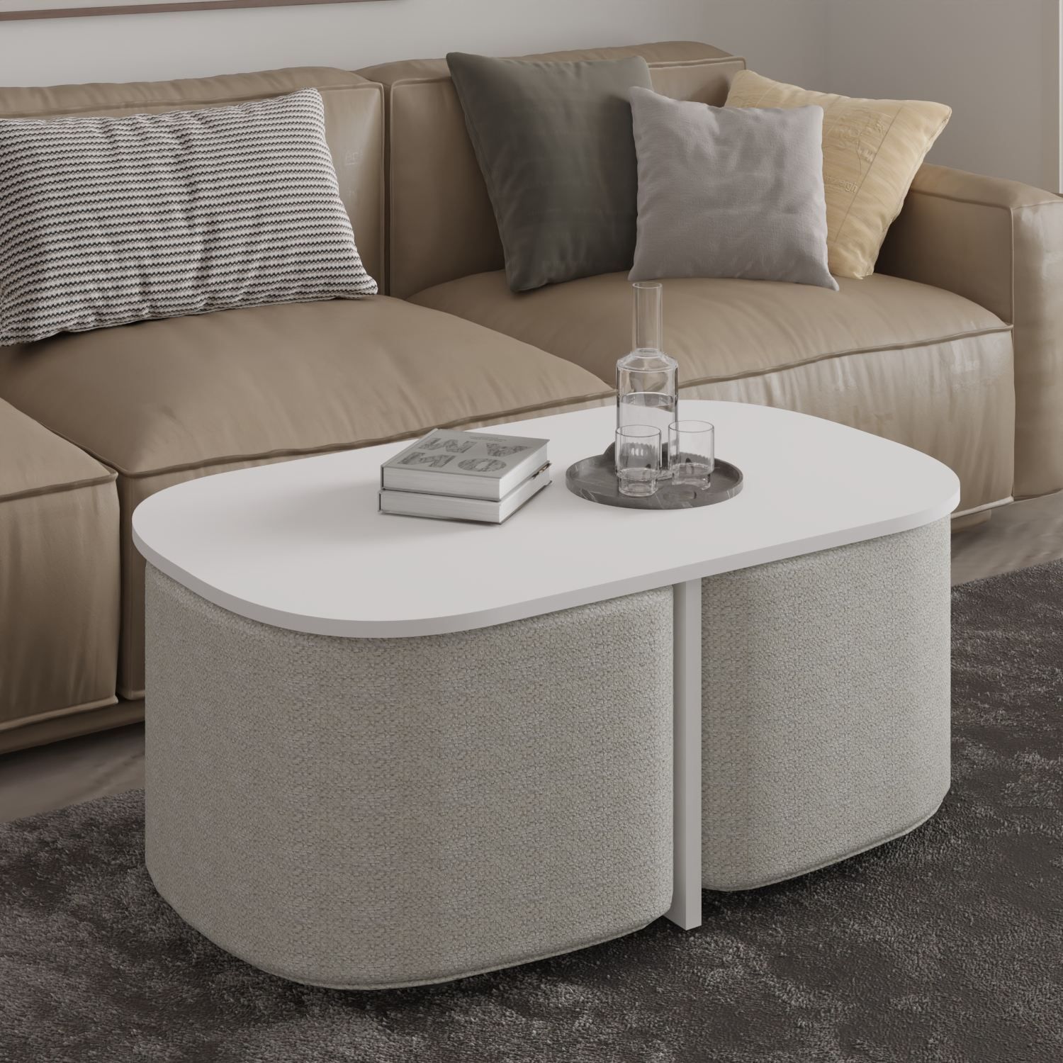 Hu Soffbordsset 90x42,9x45 cm