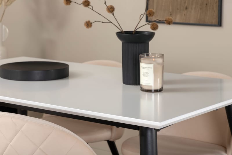 Jimmy matbord med 4st Velvet matstol - Products - Möbler - Bord & matgrupp - Matgrupp