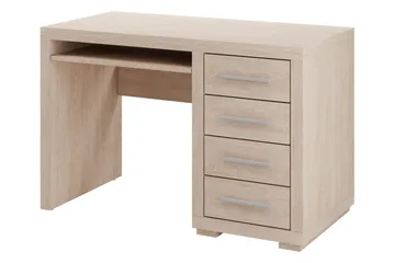 Benavila Skrivbord 120 cm med Förvaring 4 Lådor - Beige/Grå - Products - Möbler - Bord & matgrupp - Kontorsbord - Datorbord