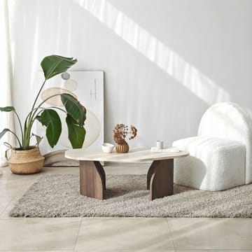 Berriaren Skrivbord 100x35x60 cm - Travertine Walnut - Products - Möbler - Bord & matgrupp - Kontorsbord - Datorbord