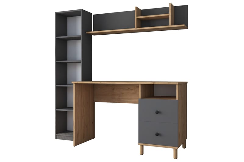 Eireann Skrivbord 50x120 cm - Valnöt/Antracit - Products - Möbler - Bord & matgrupp - Kontorsbord - Datorbord